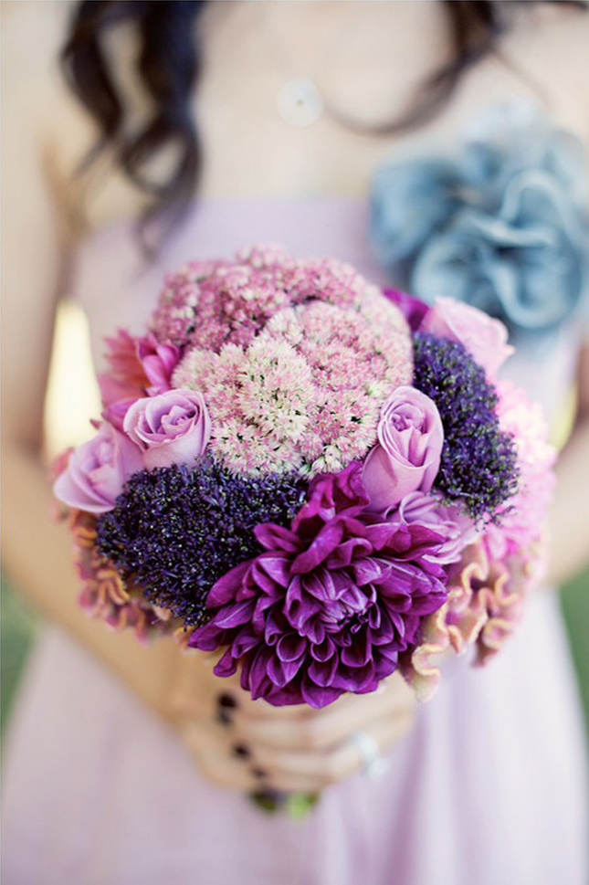 Beautiful Wedding Flowers purple color