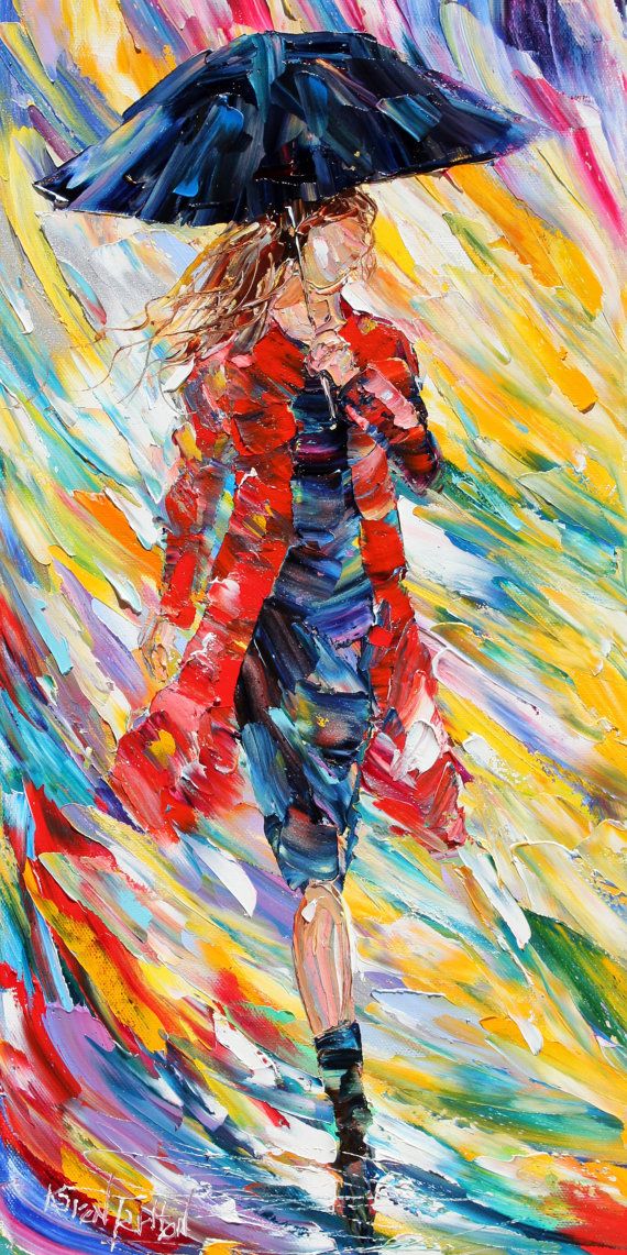 Fine art Print - Rain Dance in Red