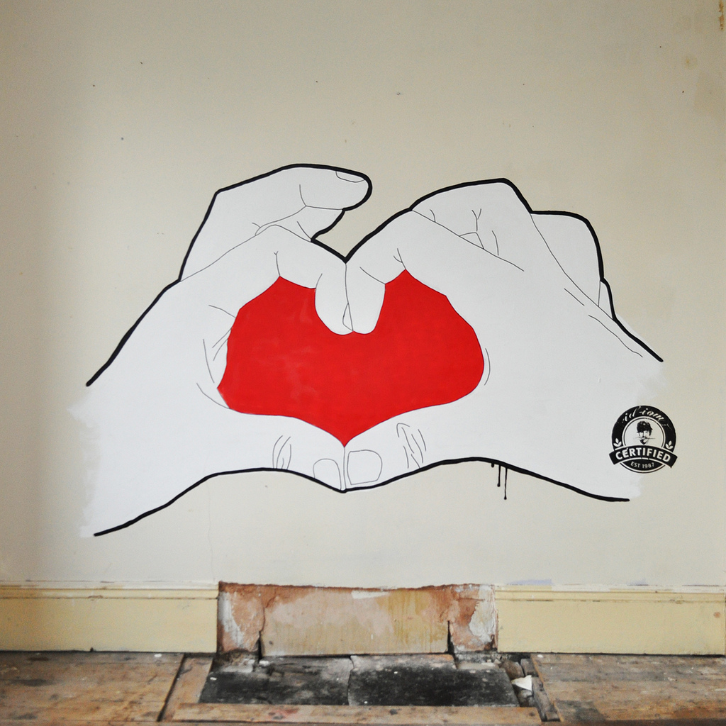 Finger-heart-Large-Wall