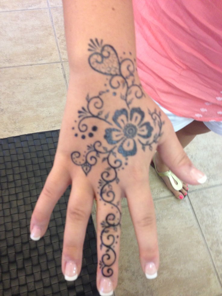 Henna Tattoo on hand