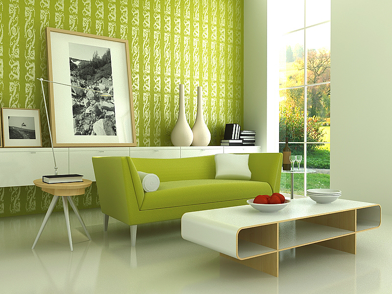 Interior Design green Them Home