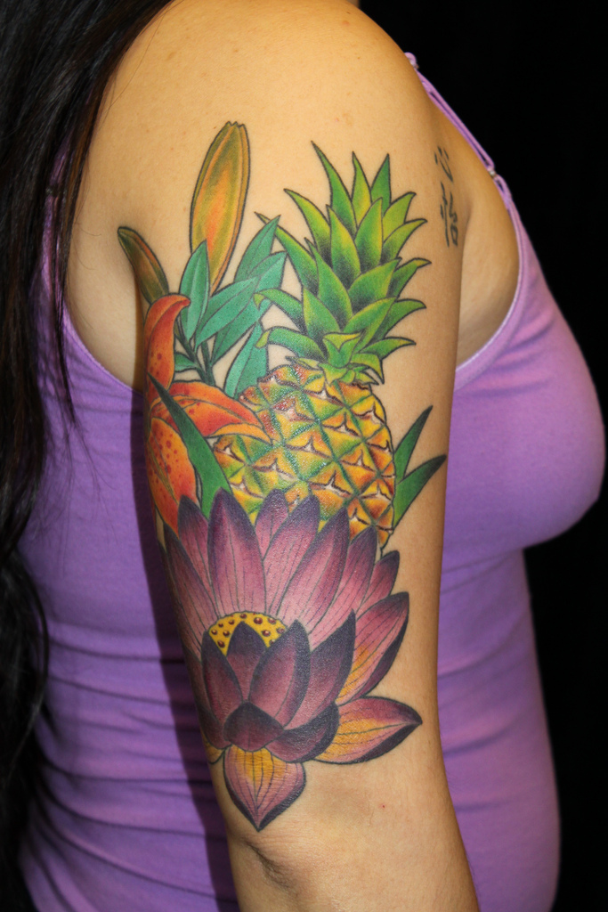 Lotus and Pineapple