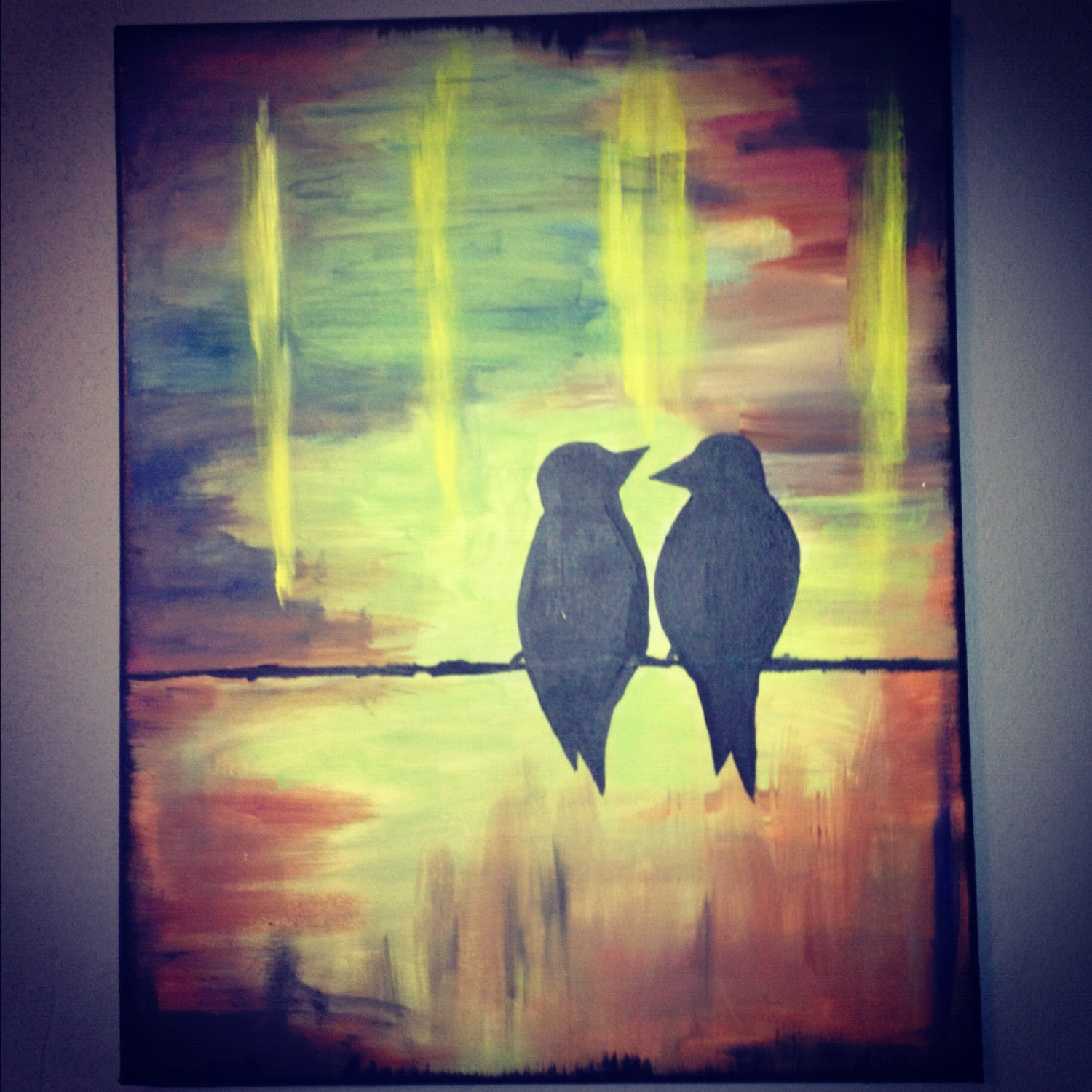 Love Birds Painting Images & Pictures