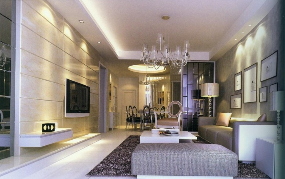 Modern-living-room-and-dining-room-lighting-ideas