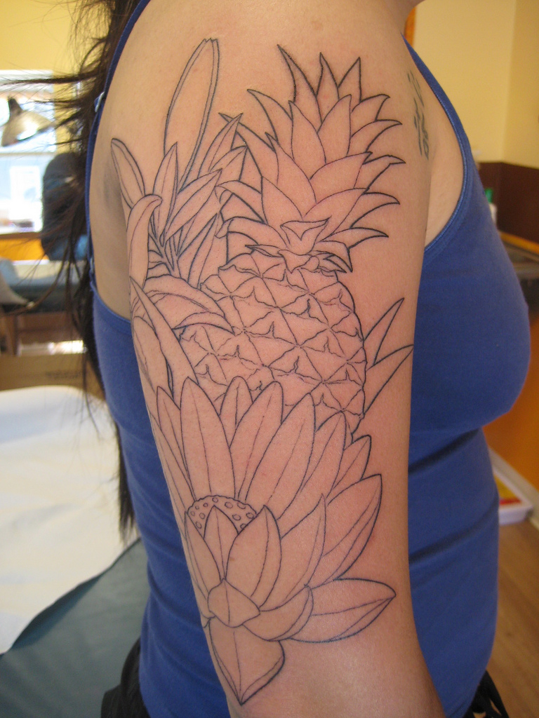 Pineapple, Lotus, Lily In Progress