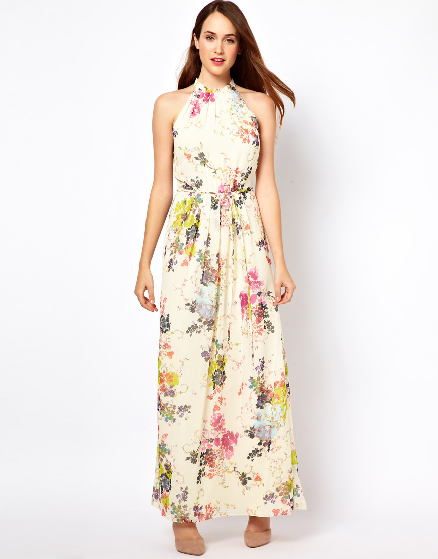 Ted Baker Belted Maxi Dress in Summer Bloom Print
