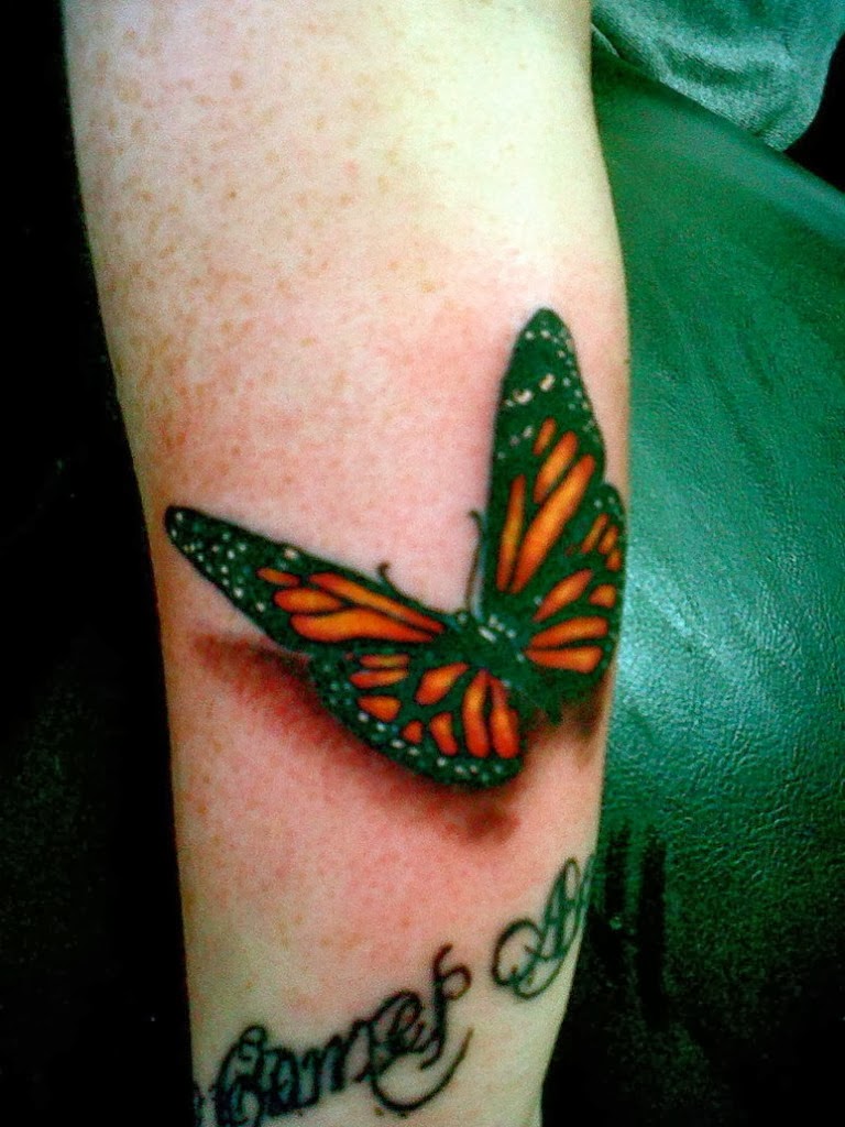 The most beautiful 3D butterfly tattoos images for women