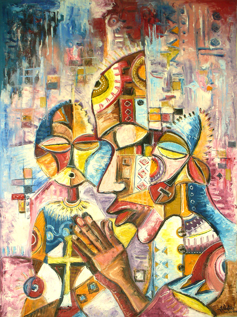 famous-abstract-oil-painting-art-cameroon---contemporary-surreal-african-paintings