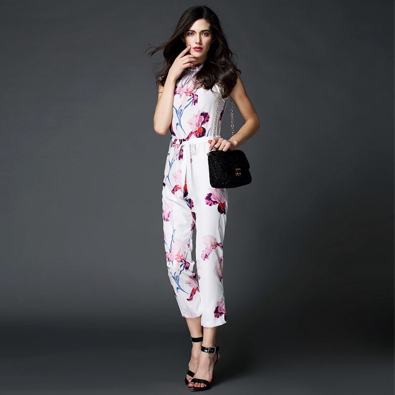 2015-new-collection-floral-print-jumpsuit-spring-summer-women-jumpsuit-sleeveless-with-elastic-drawstring-slef-tie