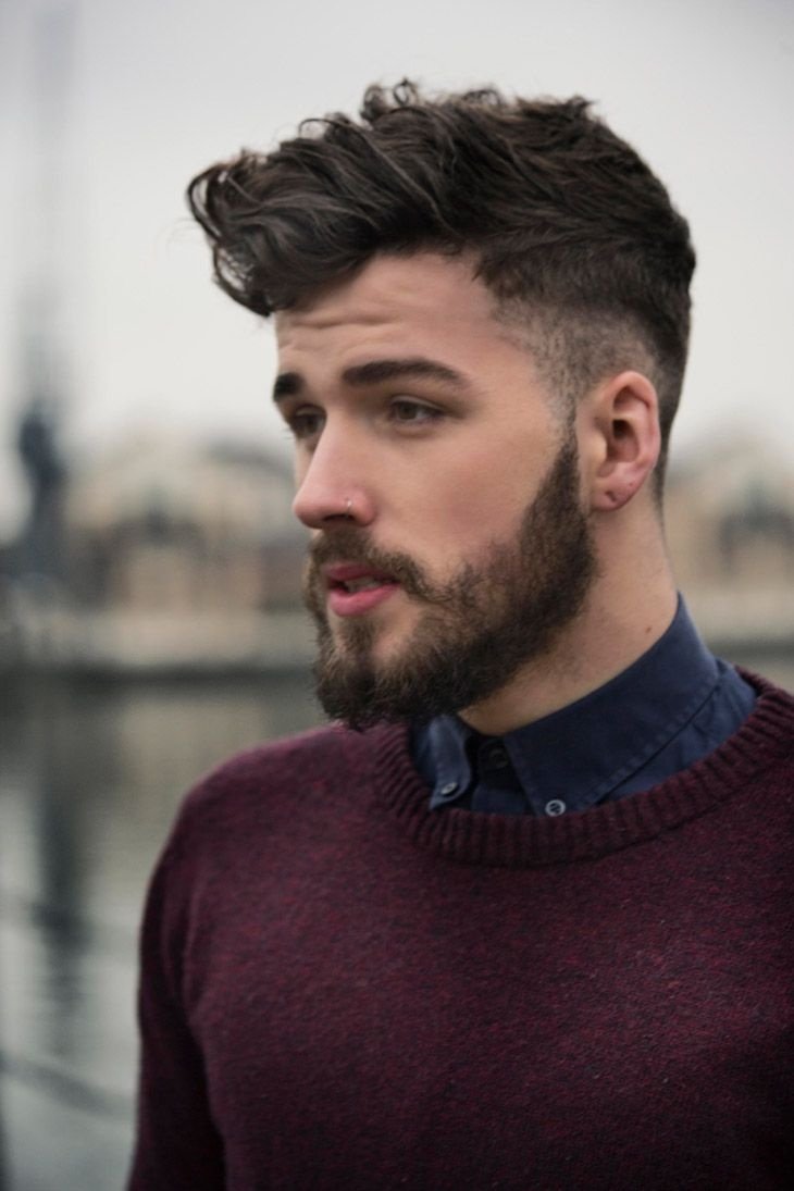 A man with a Hipster Haircut