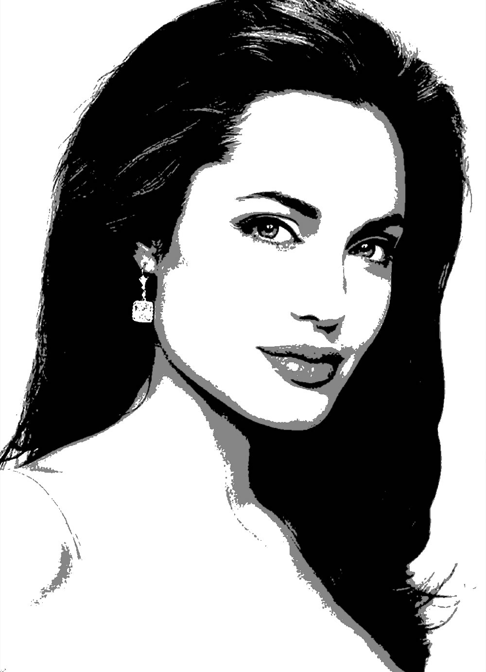 Angelina Jolie Art Pop art