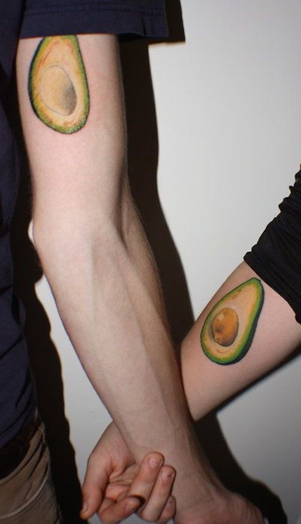 Avocado best friend tattoo