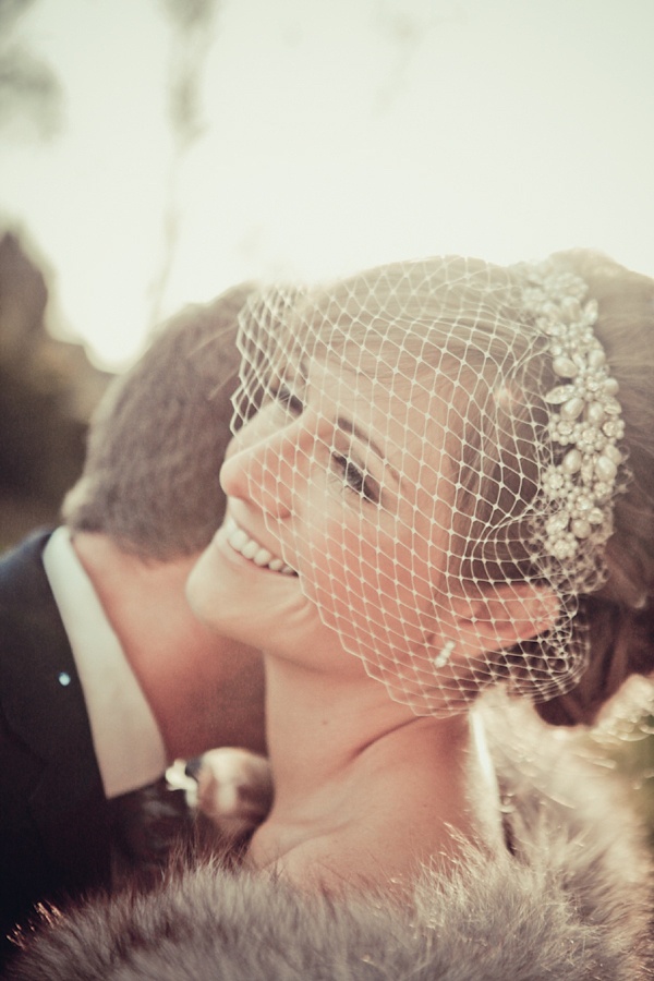 Birdcage veils can help pump up any wedding adding a vintage feel and bringing attention to the brides face and hair
