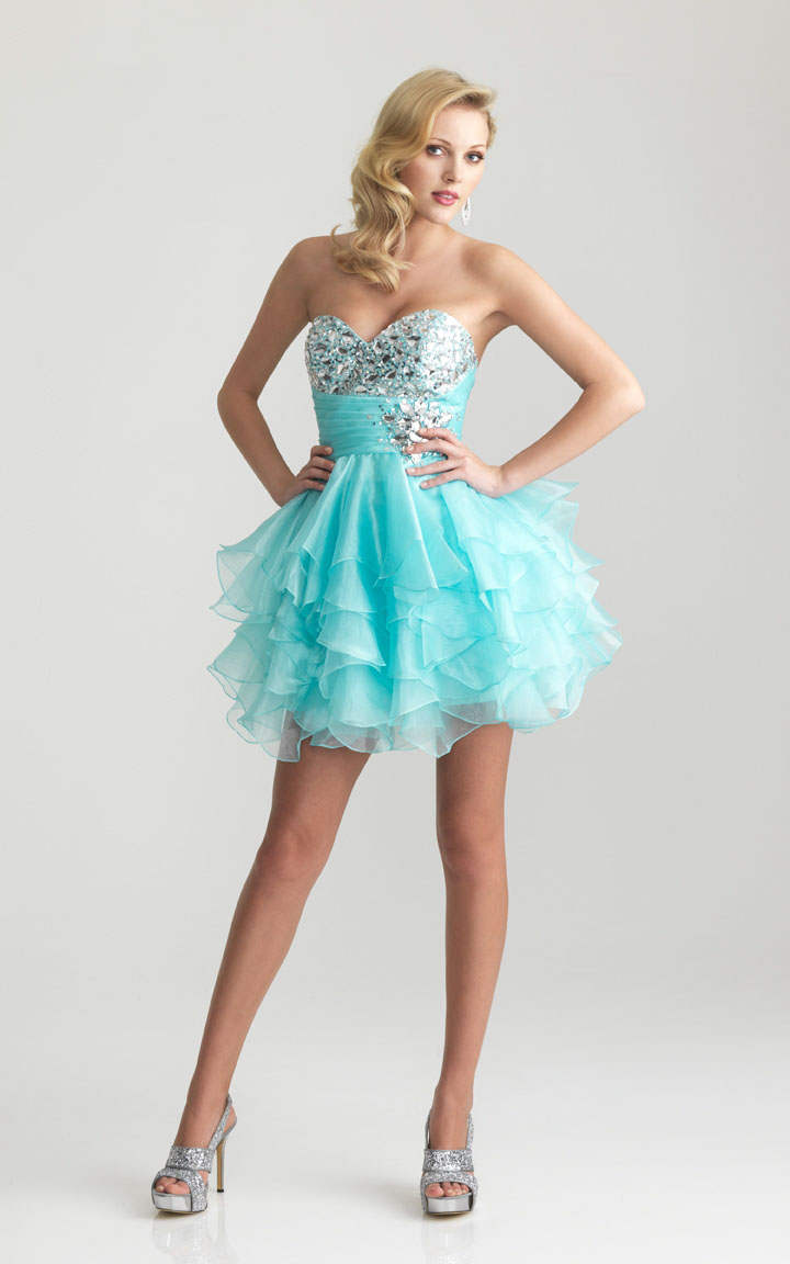 Blue-And-Sequin-Short-Cheap-Prom-Dresses-2013