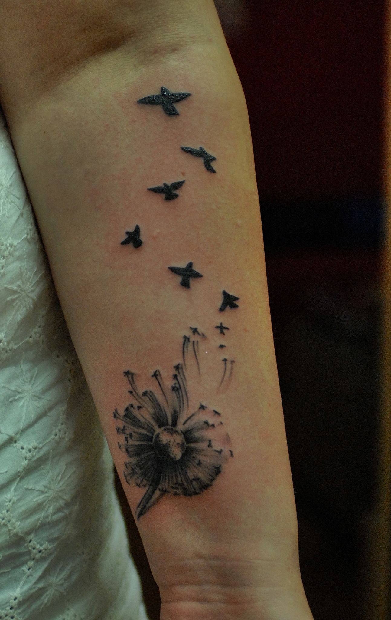 Dandelion Tattoo on hand