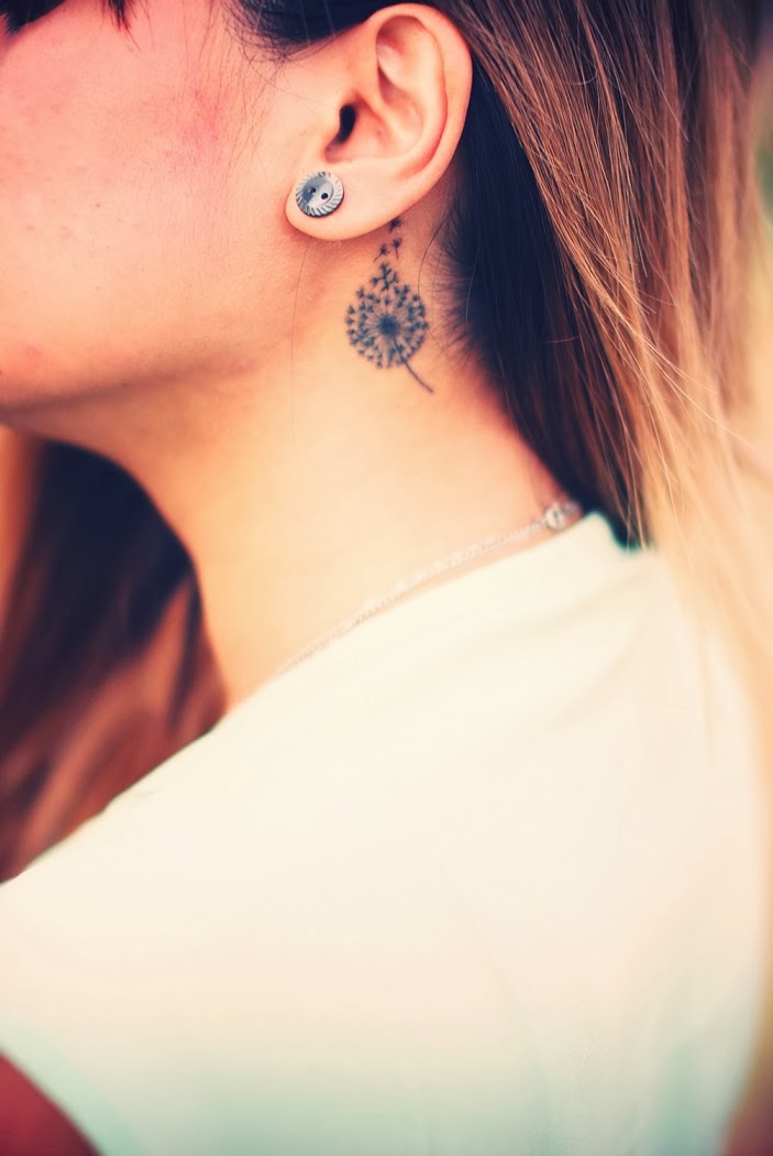 Dandelion tattoo images for beautiful women