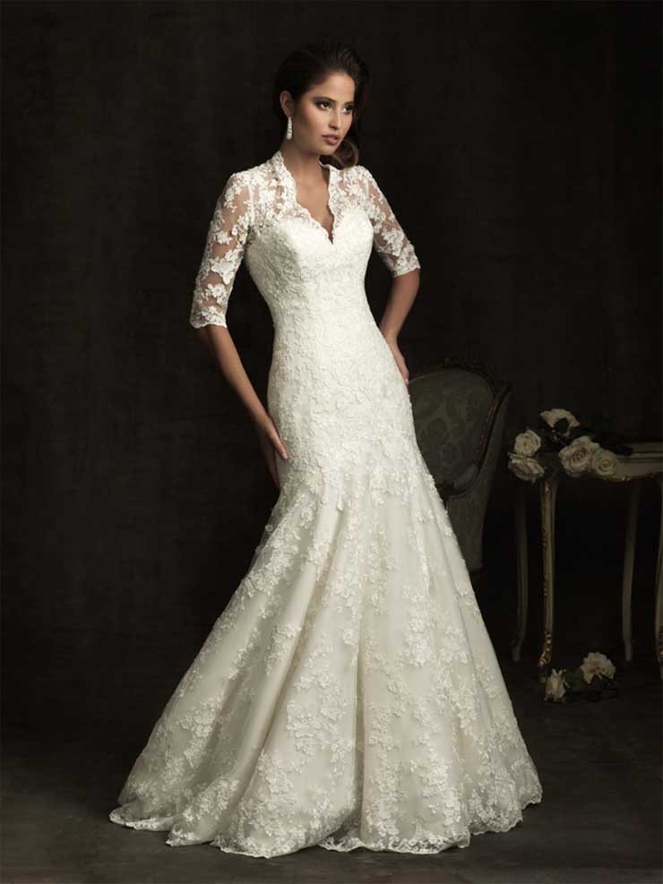 Elegant-Lace-Vintage-Wedding-Dresses