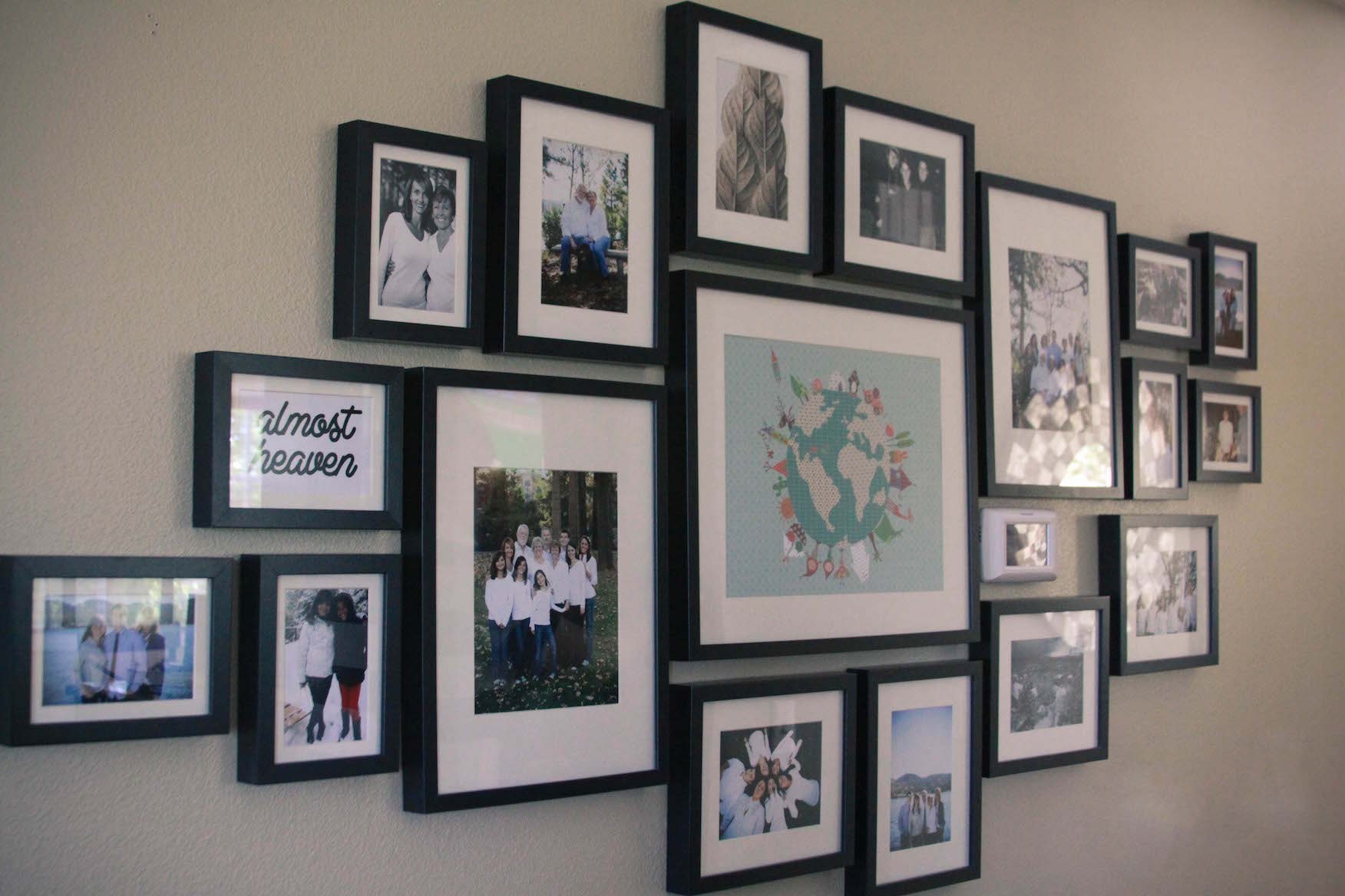 Family Photo Frames On Wall In the end the frame wall