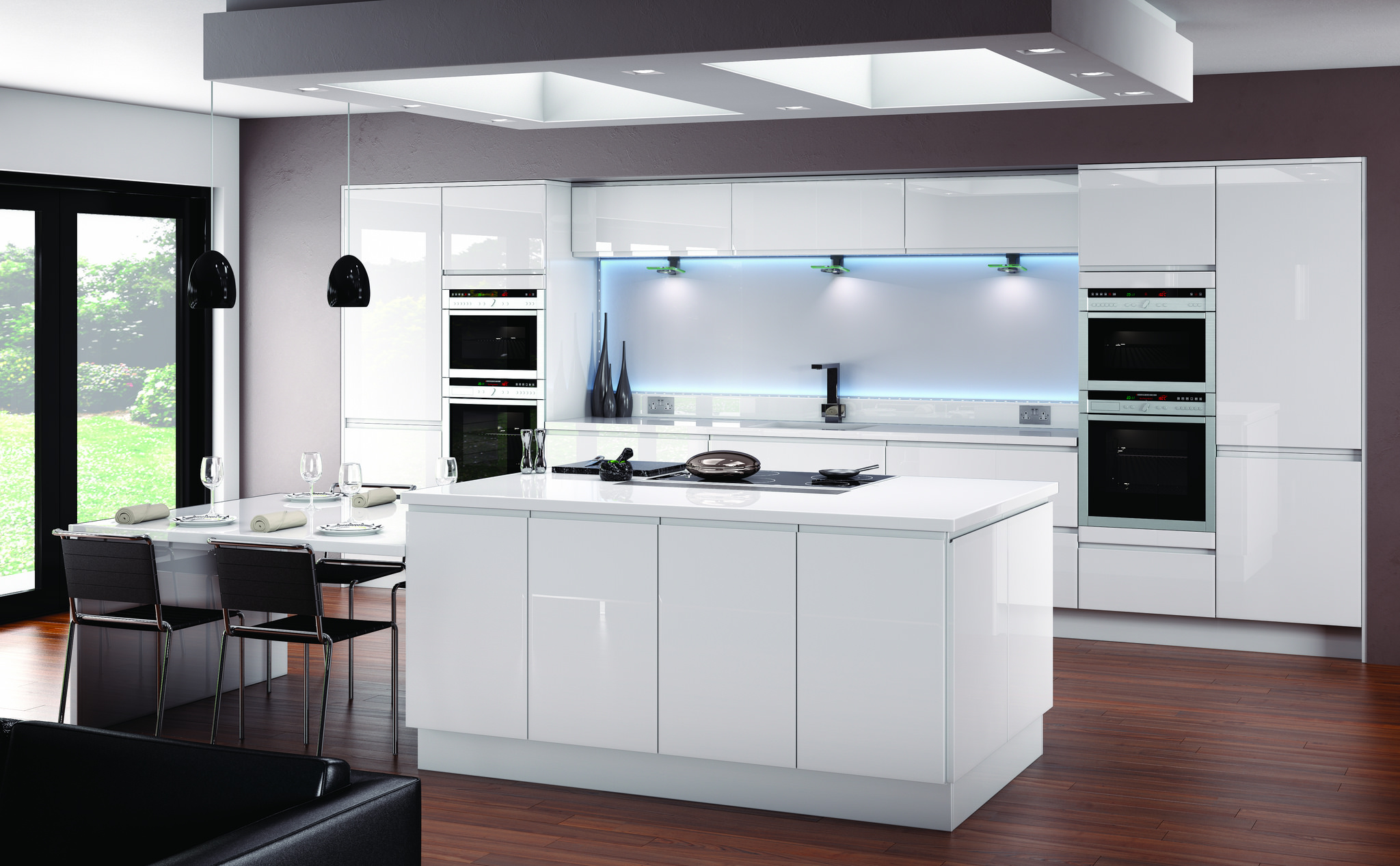 Kitchen from the modern-contemporary Linear range