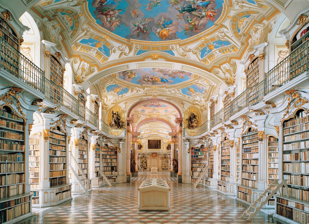 Libraryat Admont Abbey, Austria