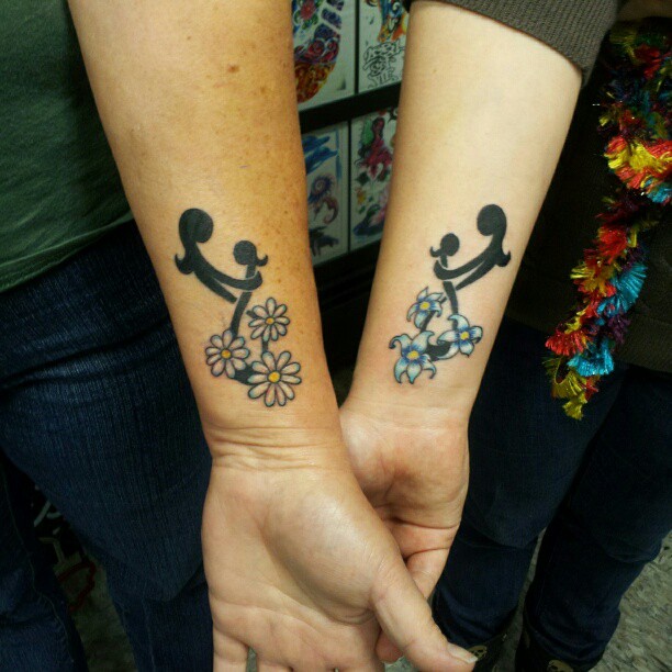 Match Mother and daughter tattoo