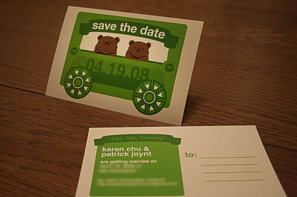 My eco-friendly save-the-dates