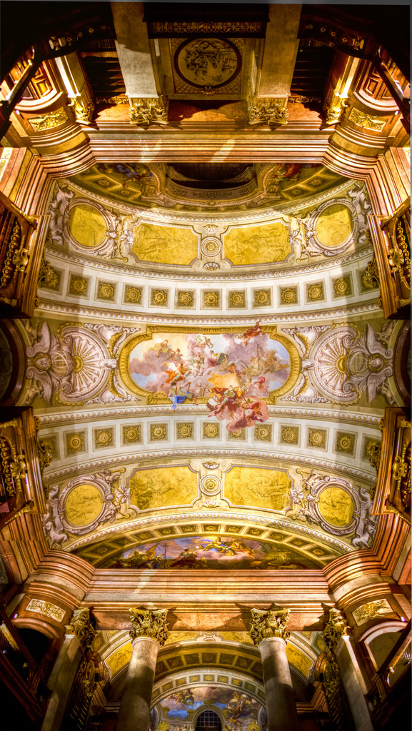 One section of ceiling at the Austrian National Library