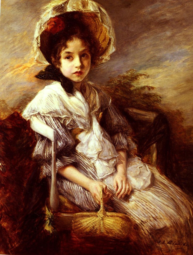 Portrait-Of-A-Girl-seated-In-A-Landscape