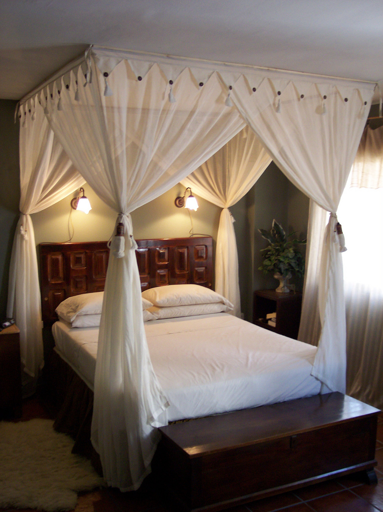 Romantic Master bed - left view