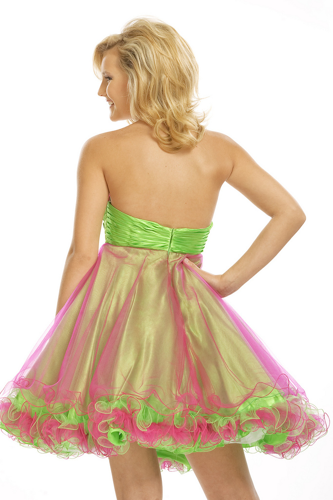 Short A-Line Prom Dress PTF 6376B