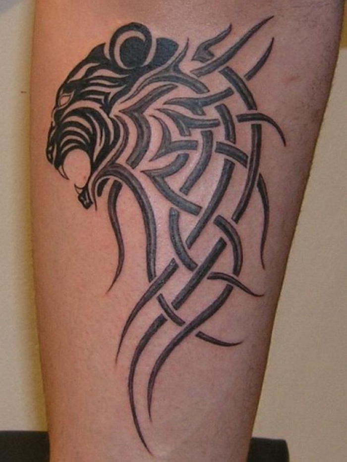 Tribal-Lion-Tattoo