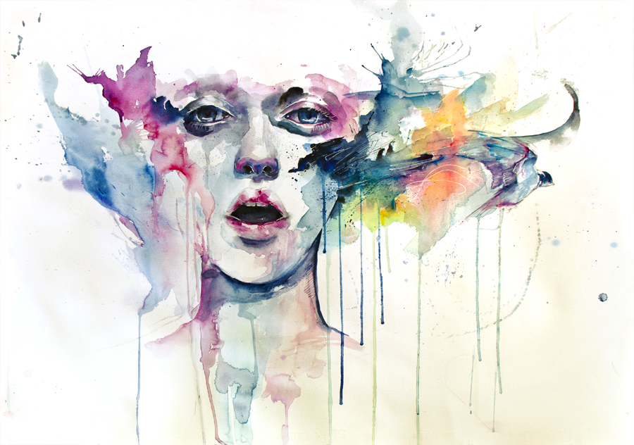 Watercolor Paintings by Agnes Cecile