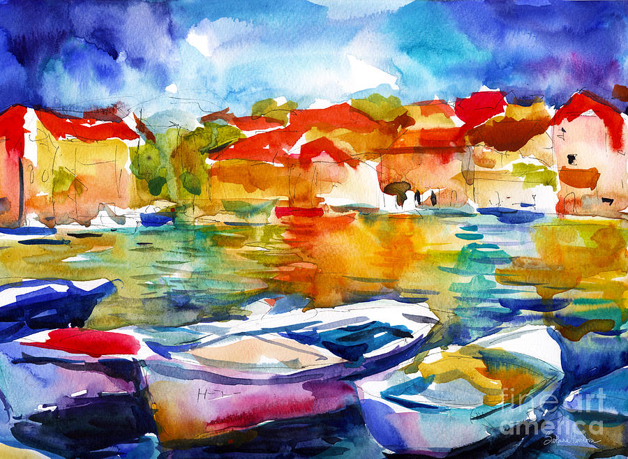 colorful-watercolor-boats-european-water-scape-svetlana-novikova