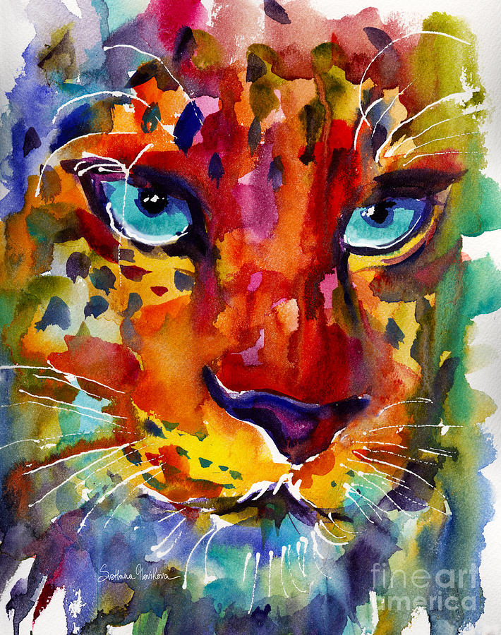 colorful-watercolor-leopard-painting-svetlana-novikova