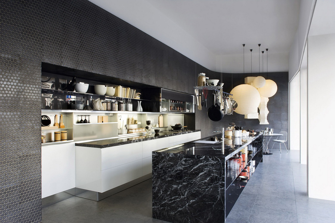 elegant-modern-kitchen-cabinets-layout