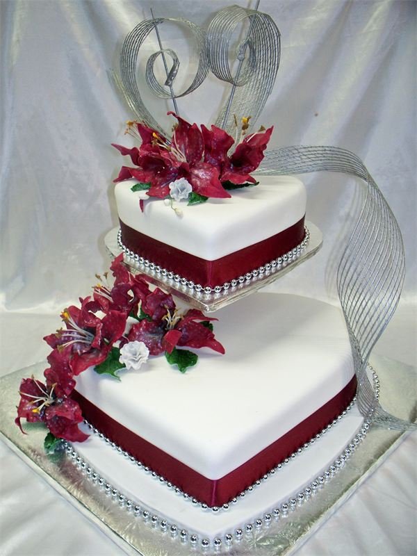 Heart Shaped Wedding Anniversary Cakes