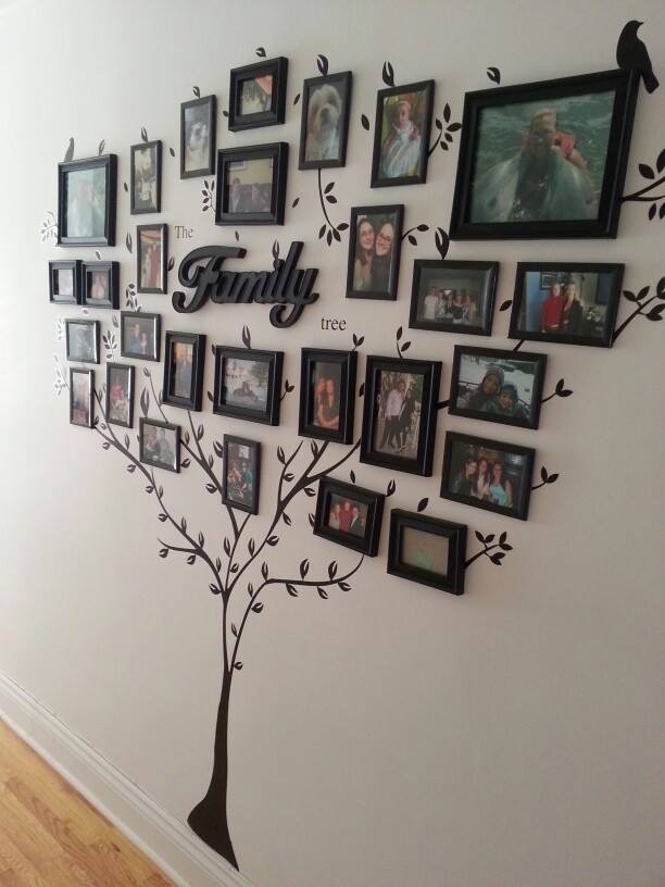 painting family tree wall decor - wall art family art ideas bedroom decoration old family photos