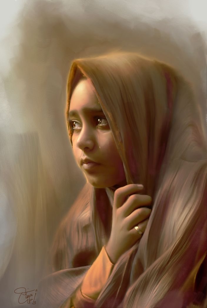 30 Oil Painting Portrait Of Girl