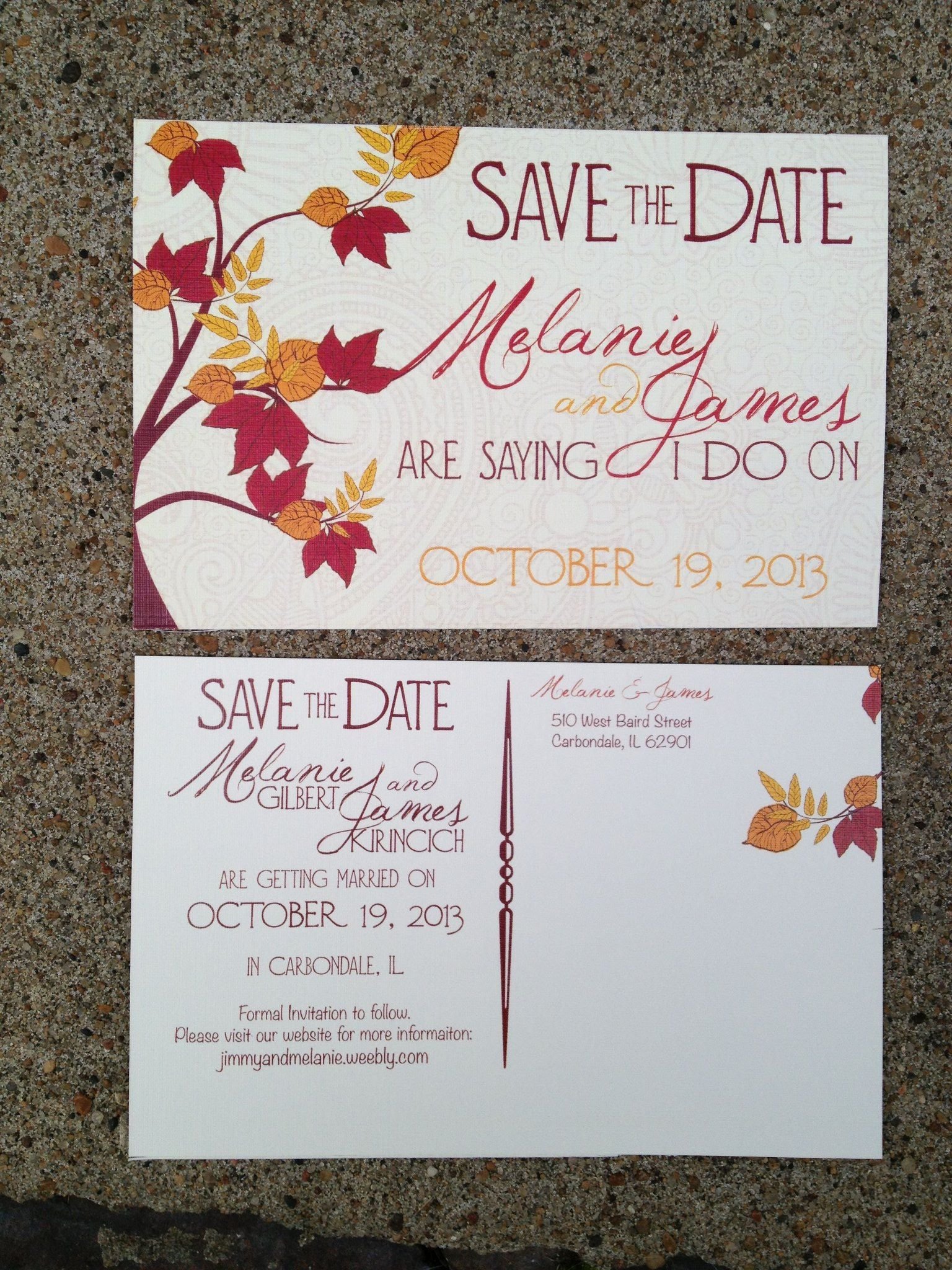 Save The Date Card Examples