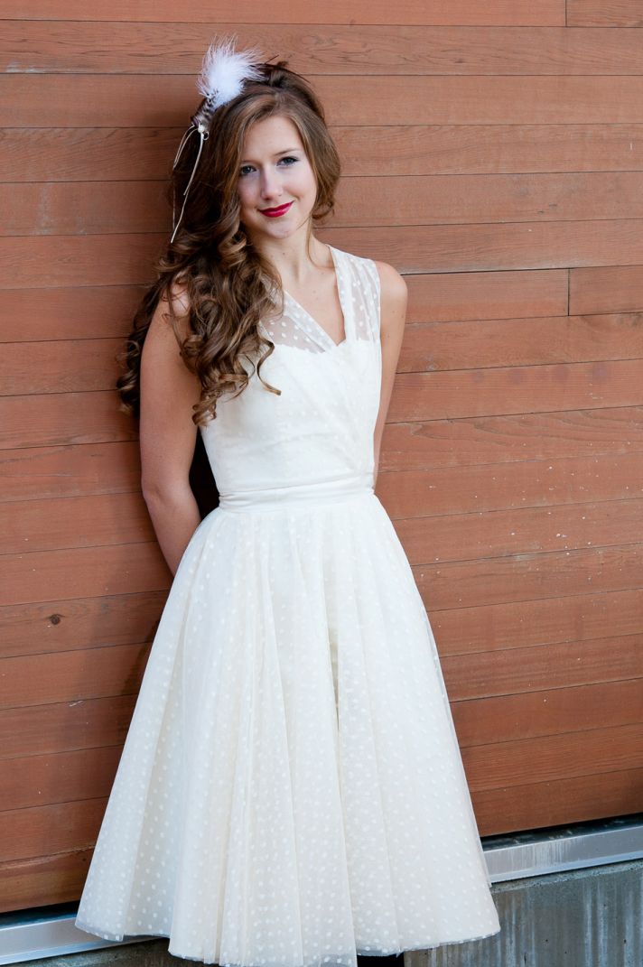 vintage-inspired-polka-dot-wedding-dress-bridal-style-unique