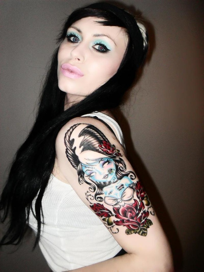 2015-women-color-tattoo-arm-tattoos