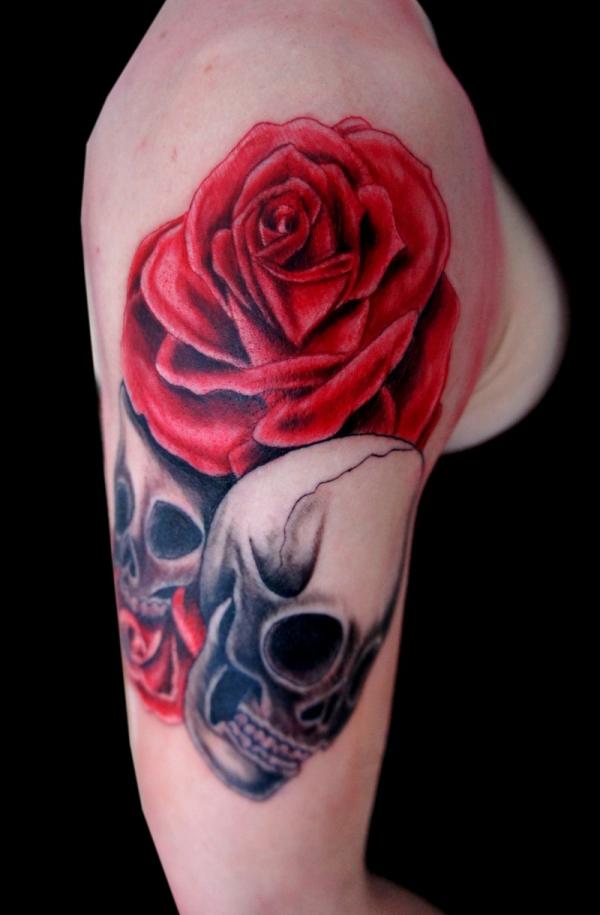 3d-gothic-flower-tattoo-designs-Men