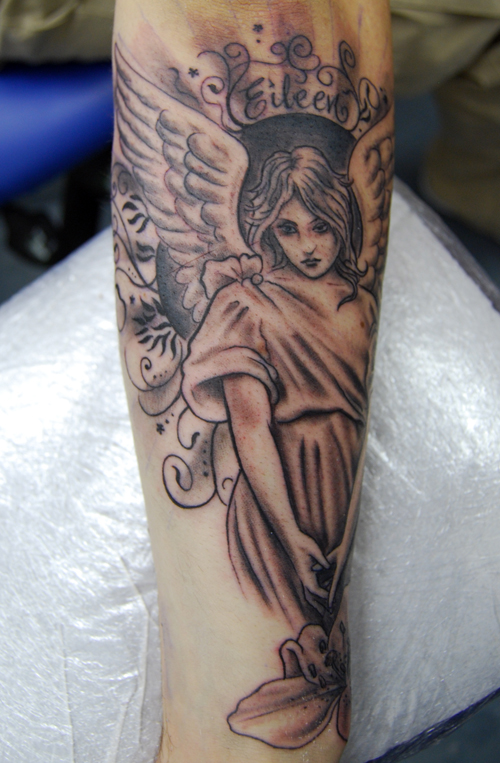 Angel Memorial Tattoo