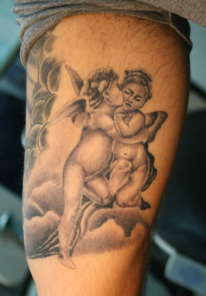 Angels tattoo by DRAGON TATTOO STUDIO