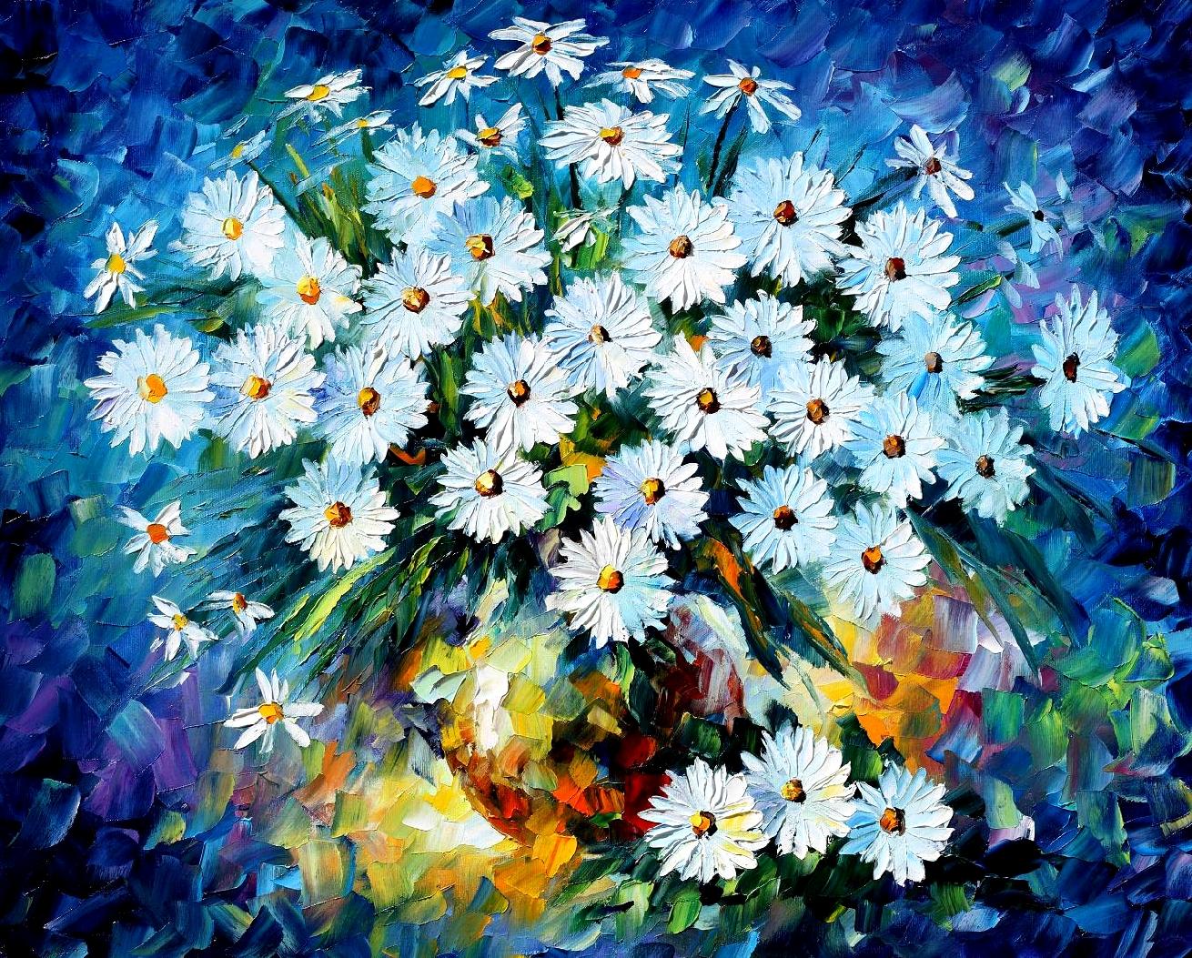 BLUE-FLOWERS-by-Leonid-Afremov
