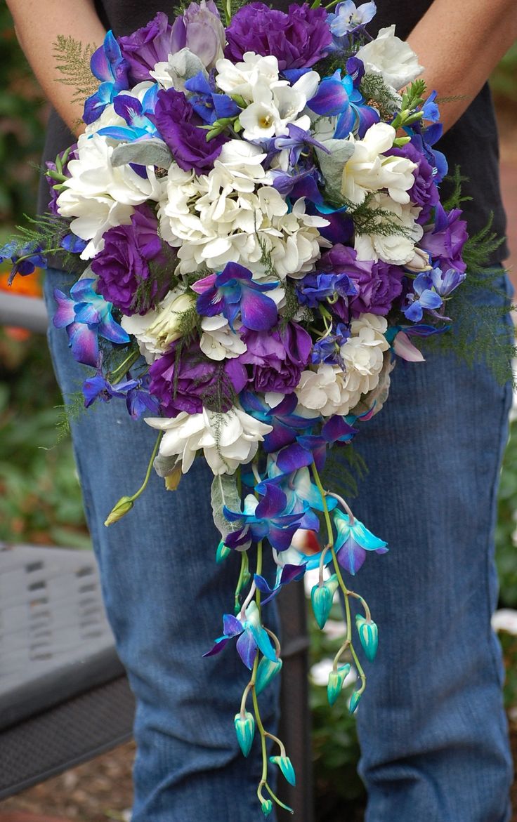 Bridal bouquet of white hydrangea