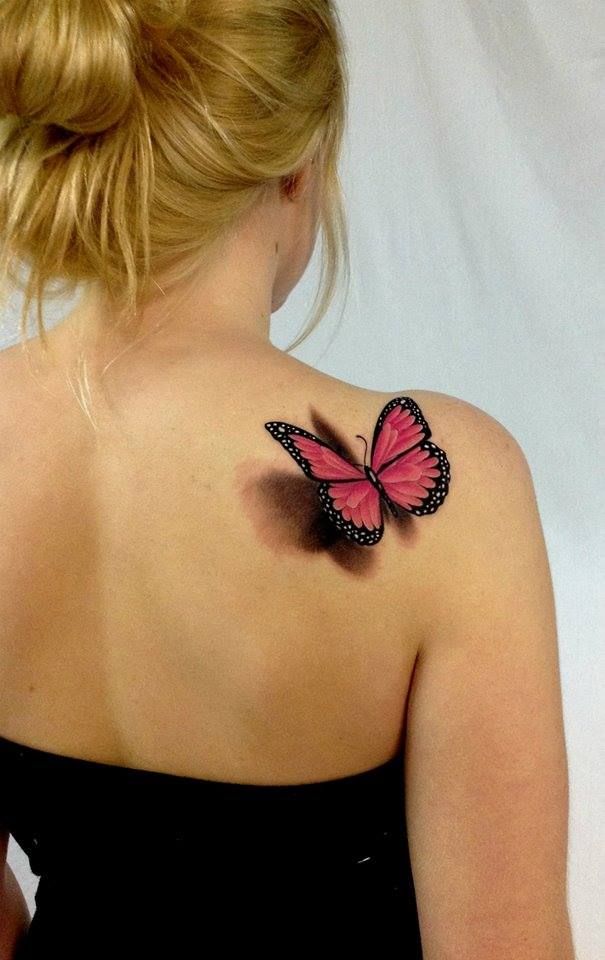 Butterfly-3d-Tattoo-Design