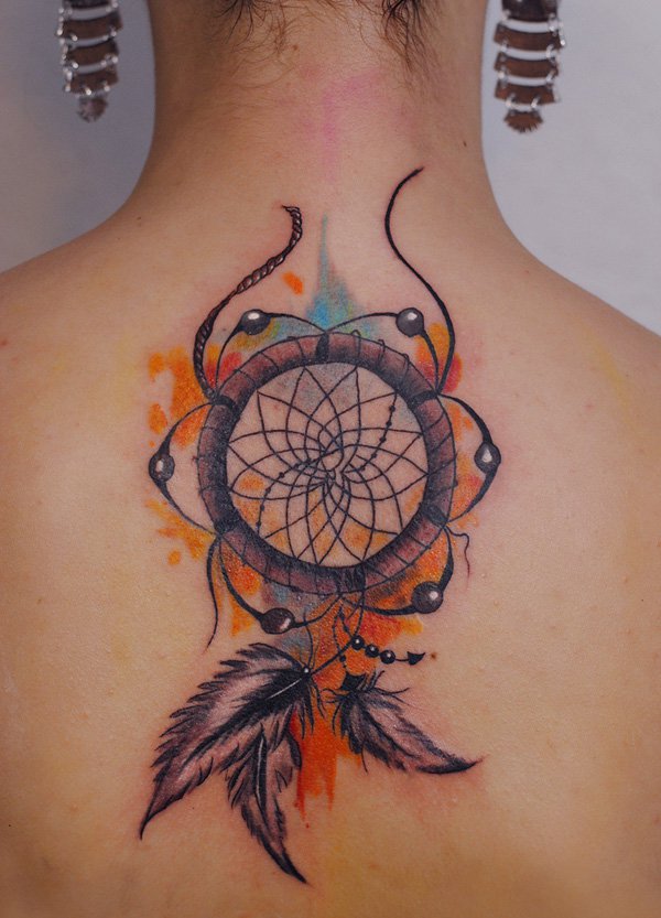 Dreamcatcher-watercolor-tattoo