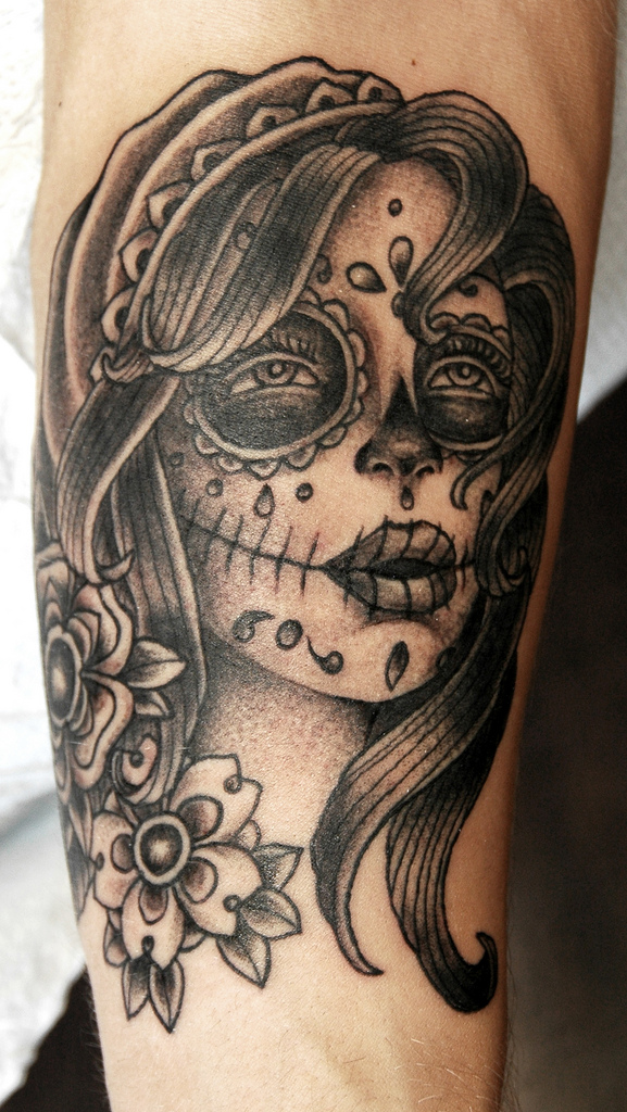 Forearm day of the dead By