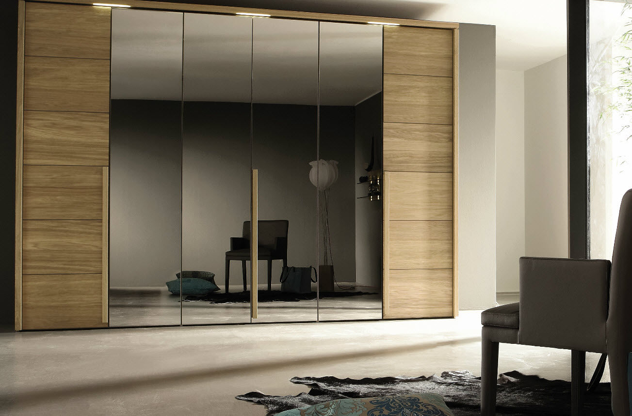 Furniture-Beautiful-wooden-glass-laminate-large-wardrobe-design-inspiration-with-floor-up-to-ceiling-high-in-contemporary-bedroom-decor-impressive-lavish-bedroom-wardrobes-and-modern-closets